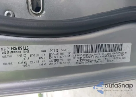 2017 Dodge Journey Crossroad Plus из США, поврежденный, VIN 3C4PDCGG0HT532712